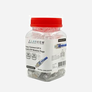 Connecteur Lanview LVN125310 RJ45 Easy Connect transparent pour câble souple et rigide 8 broches - Miniature 2