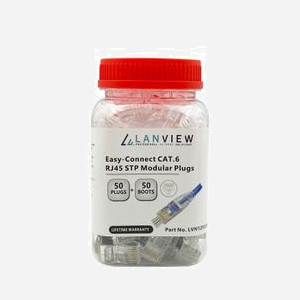 Connecteur Lanview LVN125310 RJ45 Easy Connect transparent pour câble souple et rigide 8 broches - Miniature 4