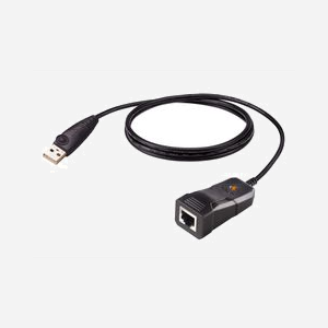 Câble adaptateur série ATEN UC232BF USB Type-A vers RJ-45 1,2m noir pour connexion console réseau - Miniature 1
