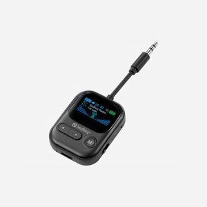 Émetteur-récepteur audio Bluetooth Sandberg 450-14 2-en-1 jack 3.5mm portée 10m avec écran couleur et microphone intégré noir