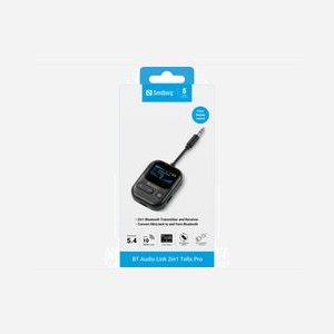 Émetteur-récepteur audio Bluetooth Sandberg 450-14 2-en-1 jack 3.5mm portée 10m avec écran couleur et microphone intégré noir - Miniature 5
