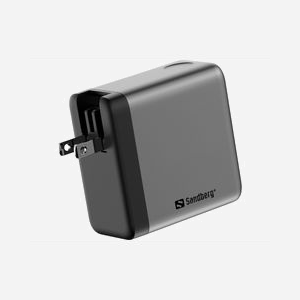 Chargeur Sandberg 441-71 Travel Charger PD100W 2x USB-C 1x USB-A avec écran digital et adaptateurs EU/UK/AUS - Miniature 3