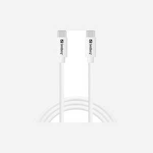 Câble Sandberg USB-C vers USB-C 1 mètre 65W charge rapide Power Delivery compatible smartphones tablettes ordinateurs portables - Miniature 1