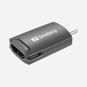 Adaptateur Sandberg USB-C vers HDMI 136-34 pour connexion moniteur TV projecteur compatible appareils USB-C - Miniature 1