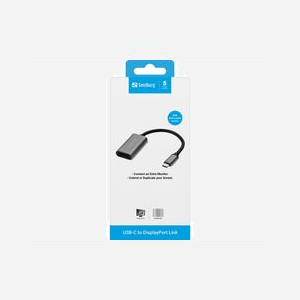 Adaptateur Sandberg USB-C vers DisplayPort 136-19 pour connexion écran externe moniteur TV projecteur - Miniature 2