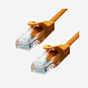 Câble réseau ProXtend 5UTP-07O Cat5e U/UTP RJ-45 7m orange 1000 Mbit/s contacts plaqués or - Miniature 1