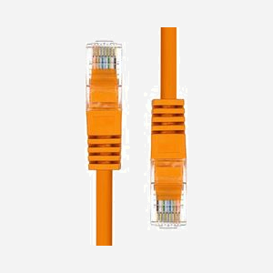 Câble réseau ProXtend 5UTP-03O Cat5e U/UTP RJ-45 vers RJ-45 3m orange 1000 Mbit/s contacts plaqués or - Miniature 2