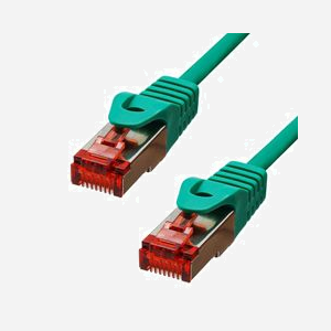 Câble réseau ProXtend 6FUTP-07GR Cat6 F/UTP RJ-45 7m vert 1000 Mbit/s connecteurs plaqués or