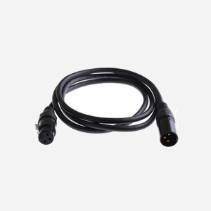 Câble audio Microconnect PRO XLR 3m AWG24 OFC blindé symétrique PVC diamètre 6mm noir MC-XLR-03
