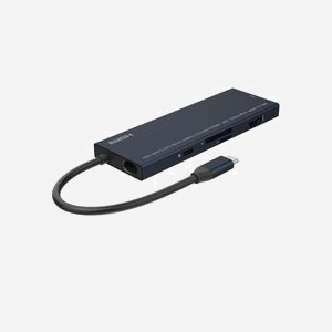 Station d'accueil Microconnect USB3.1CCOM18 USB-C vers 2x HDMI 4K@30Hz avec USB 3.0 et lecteur SD/TF noir - Miniature 2