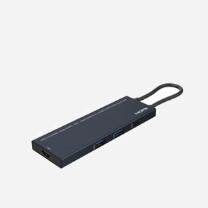 Station d'accueil Microconnect USB3.1CCOM18 USB-C vers 2x HDMI 4K@30Hz avec USB 3.0 et lecteur SD/TF noir - Miniature 4