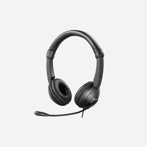 Casque audio Sandberg MiniJack Headset Saver avec microphone réglable jack 3.5mm et adaptateur PC inclus - Miniature 1