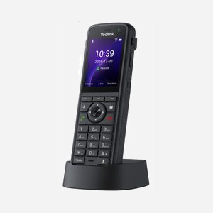 Téléphone IP sans fil Yealink AX86R écran TFT 2.4" 240x320 pixels WiFi répertoire 1000 entrées noir
