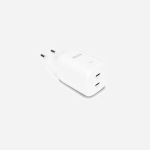 Chargeur DICOTA D32186 universel 100-240V 2 ports USB-C 20V charge rapide pour ordinateur portable smartphone tablette blanc - Miniature 1
