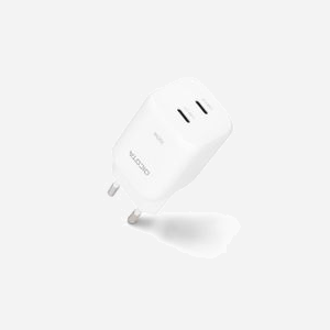 Chargeur DICOTA D32186 universel 100-240V 2 ports USB-C 20V charge rapide pour ordinateur portable smartphone tablette blanc - Miniature 3