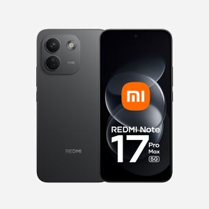 Smartphone Xiaomi REDMI Note 17 Pro Max 5G 6.83" 2772x1280 Snapdragon 2.6GHz 8GB LPDDR5X 256GB Double SIM 9210mAh noir - Miniature 1