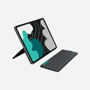 Logitech 920-013388 Clavier Bluetooth Graphite pour Tablette, Batterie 90mAh, Dimensions Emballage 28x232x315.5mm, Piles Incluses